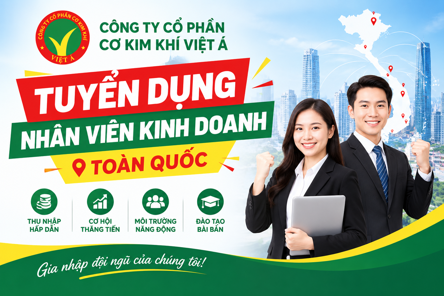 TUYỂN DỤNG NHÂN VIÊN KINH DOANH 